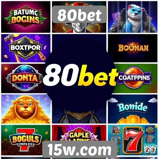 Variedade de jogos disponíveis no 80bet